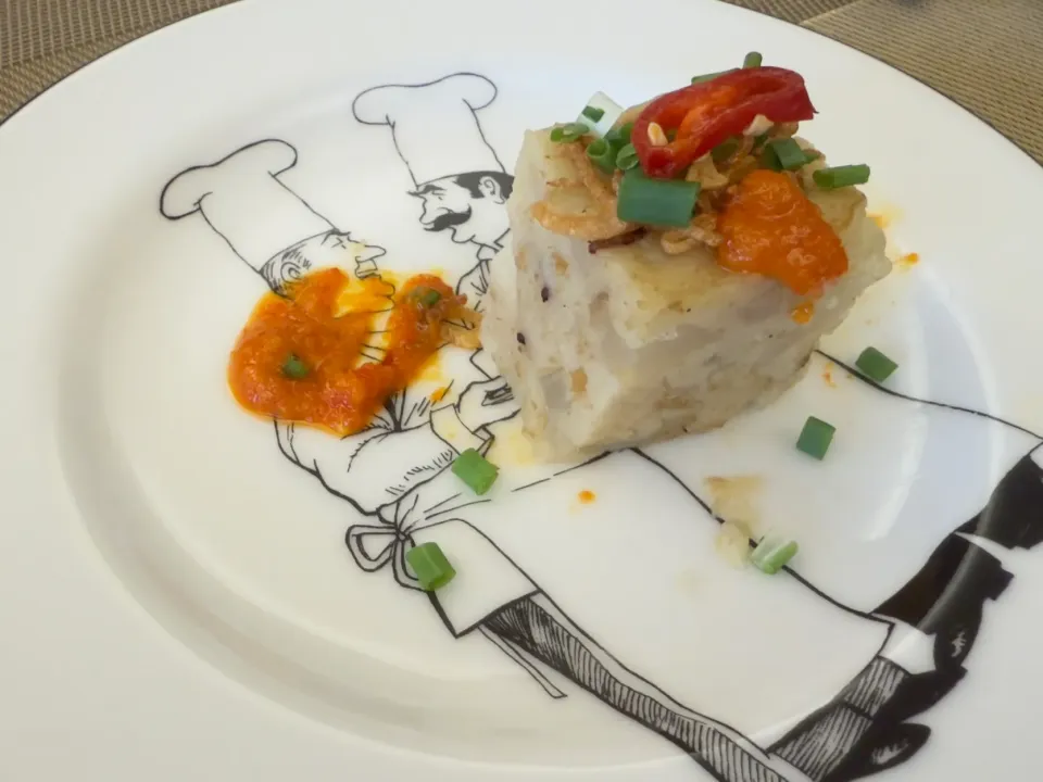 A soft and delicate homemade radish cake, just steamed. 🌿|B&Bさん