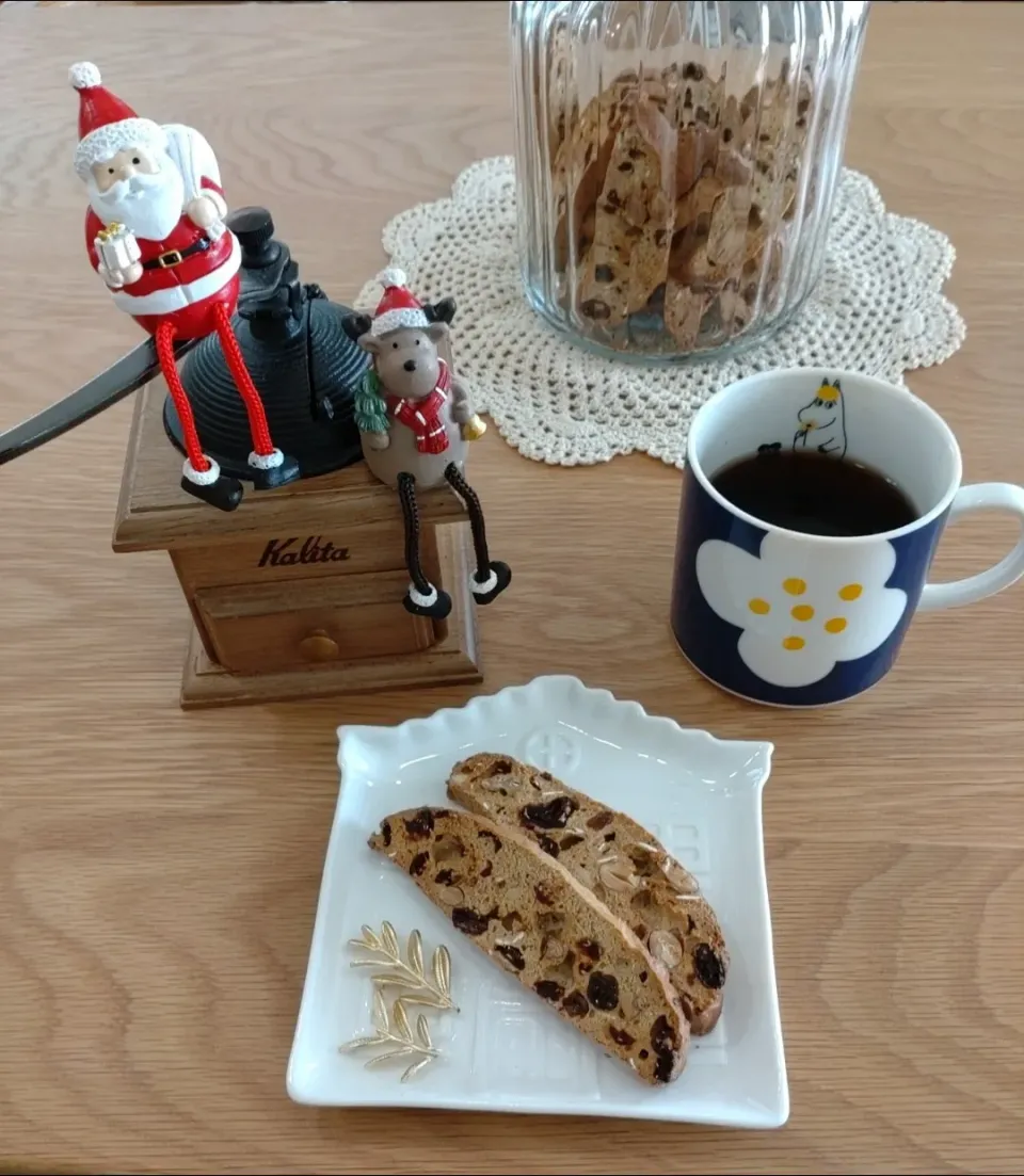 オートミールとライ麦のビスコッティ|みりさん