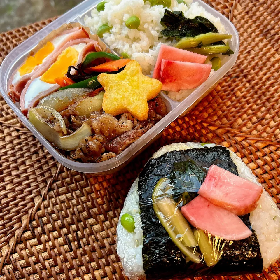 焼き肉とお野菜の塩昆布和え弁当✴︎|あやみんさん