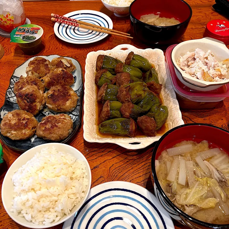 ピーマンの肉詰め🫑😋|すかラインさん