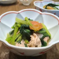 豚こまと小松菜の梅煮|古尾谷りかこさん