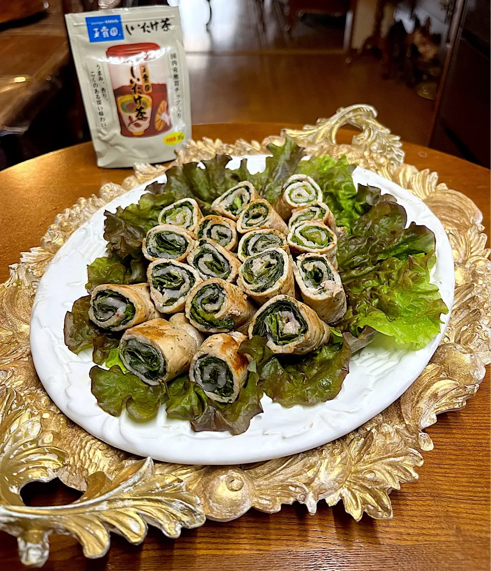 豚巻きサニーレタス🥬しいたけ茶|henryさん