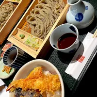 越後長岡小嶋屋のへぎそばランチ海老天丼＠新潟|Yasuhiro Koikeさん