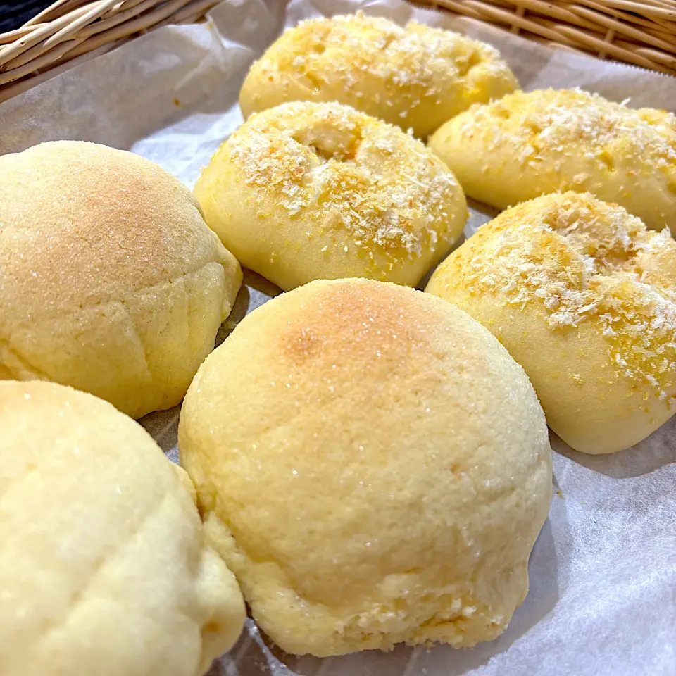 ＊メロンパン
＊カニクリームコロッケ風パン|さっちんさん