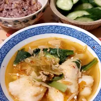 パンガシウスのキムチ煮込みスープ| きつねさん