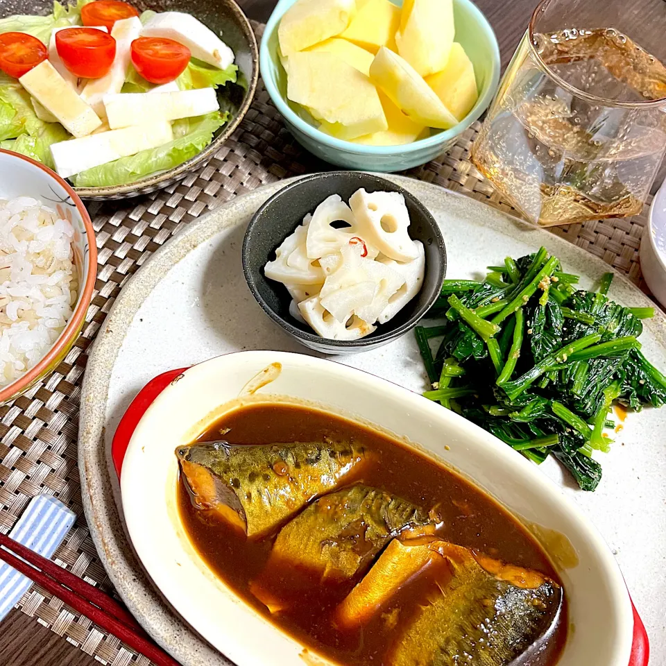 11/19晩ご飯：サバの味噌煮|ななみんさん