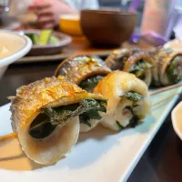 カマスとサンマの巻き巻き串🐟