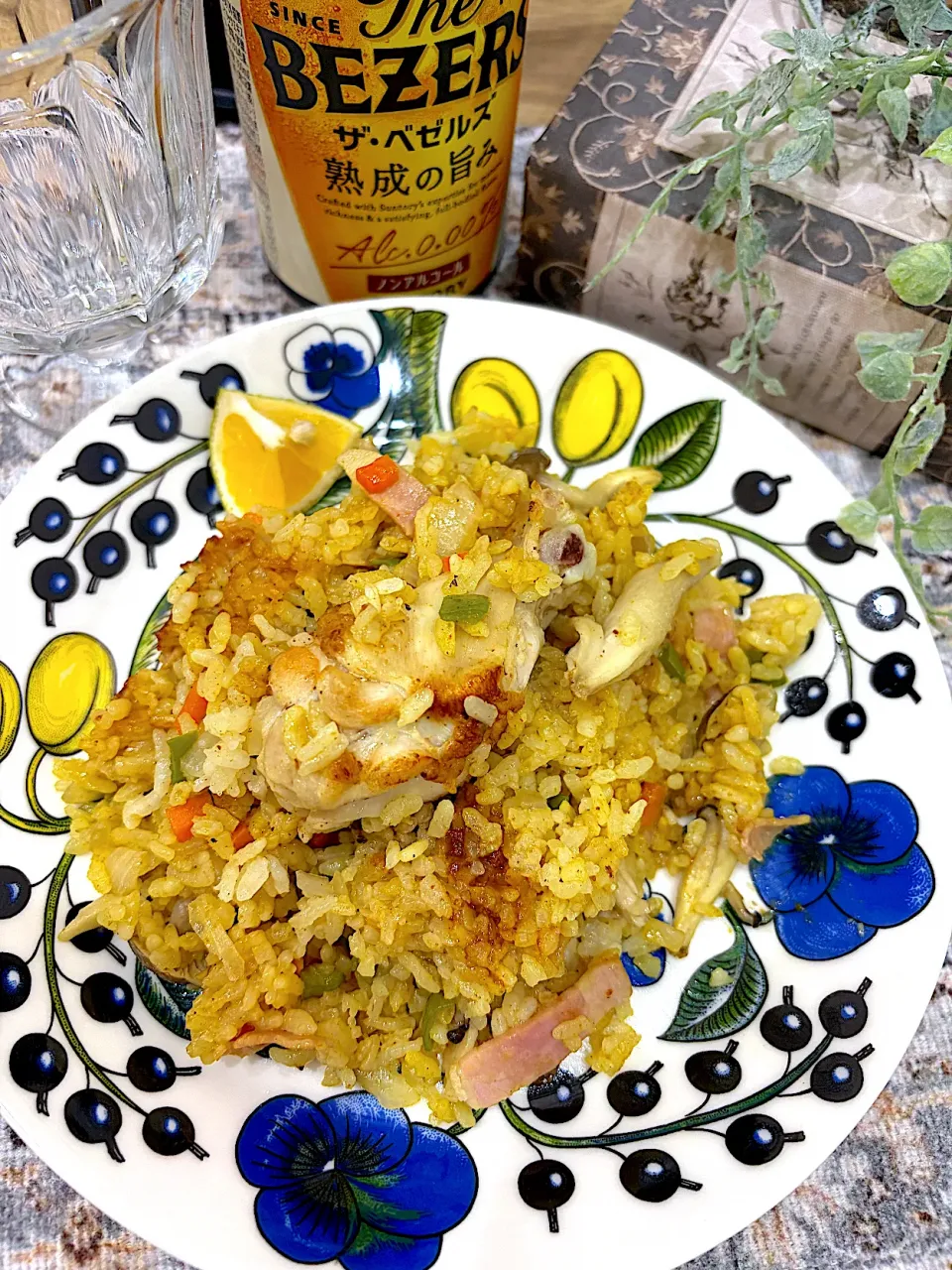 フライパンでチキンカレーピラフ|cha_chiさん