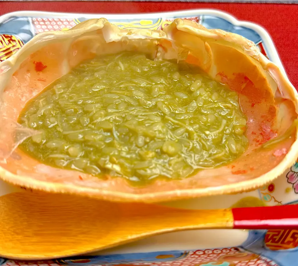 蟹味噌雑炊|Food is lifeさん