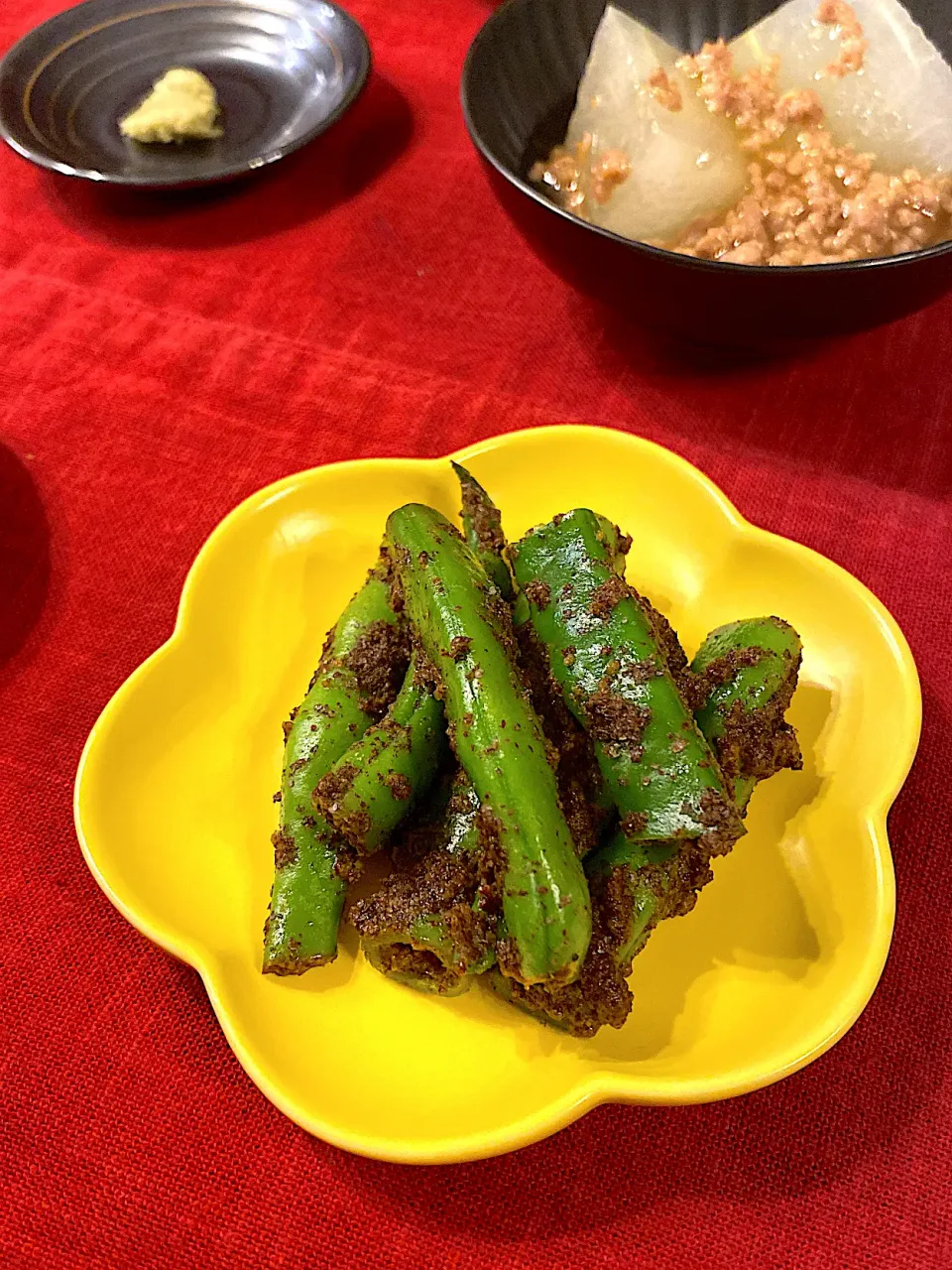 インゲンのえごま和え|エミッフィさん