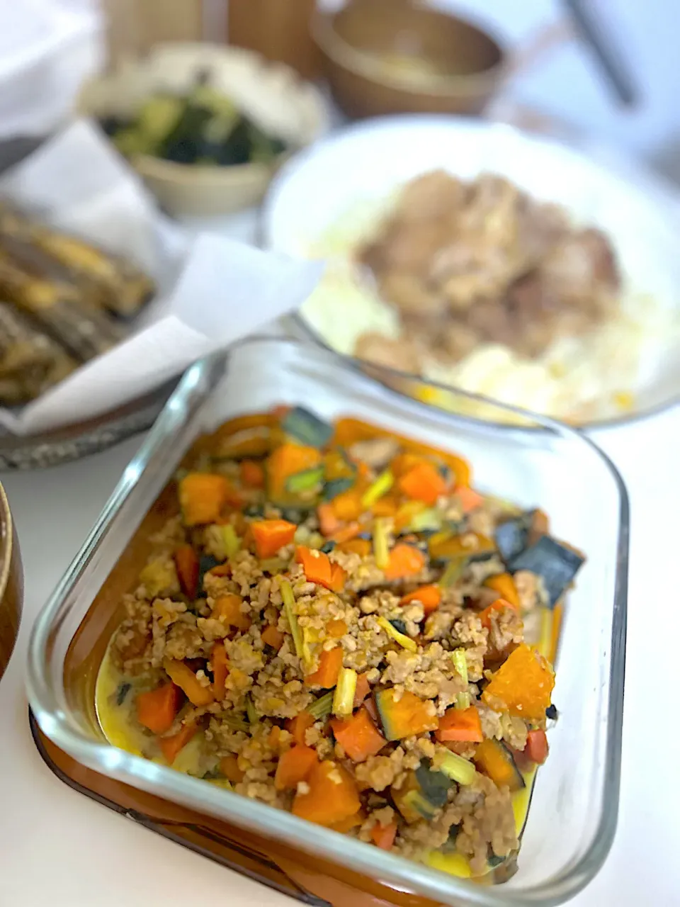 🎃🥕🥬ひき肉甘辛煮|こたははさん