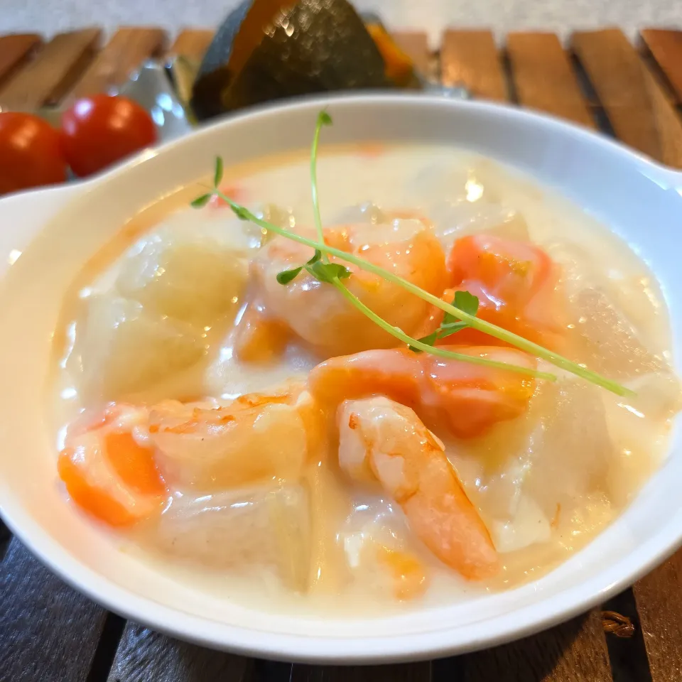 冬瓜とえびのクリームシチュー|aoiさん