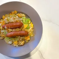 レタス炒飯、シャウエッセン|ゆかさん