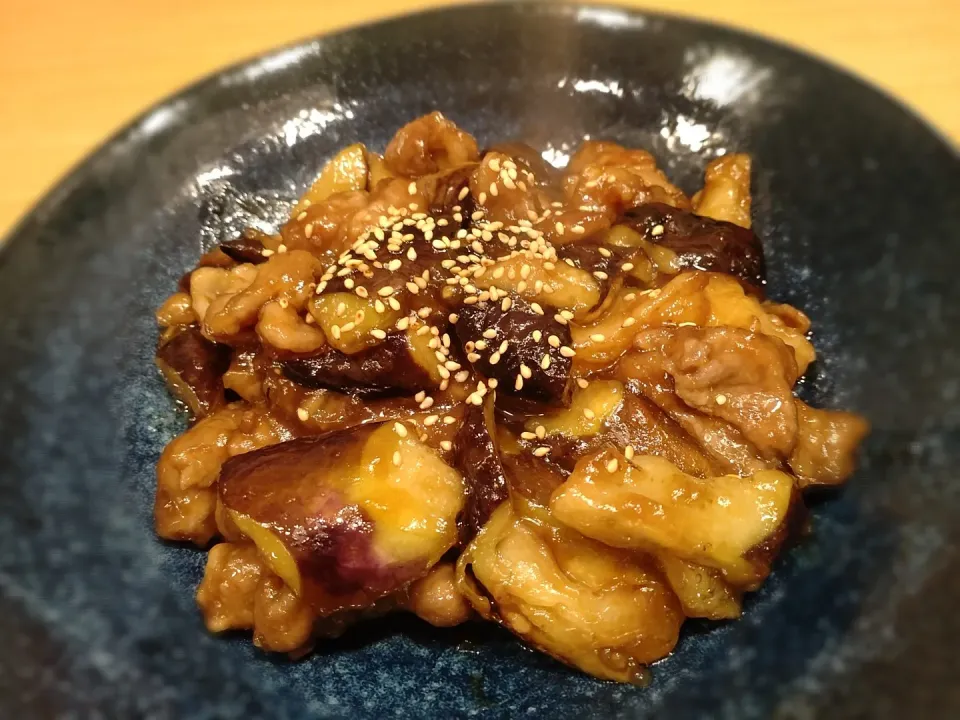 なすと豚こまのポン酢炒め|ともさん