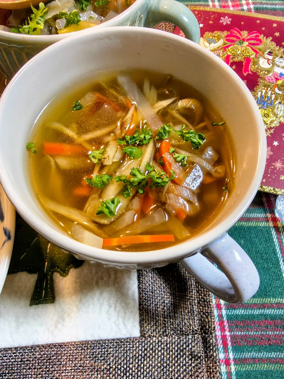 牛蒡根菜スープ|橘葵さん