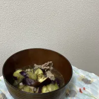 豚肉と茄子のお味噌汁|マヤ(見習い料理人)🎶さん
