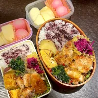 ササミのチーズパン粉焼き弁当|雑草シェリーさん