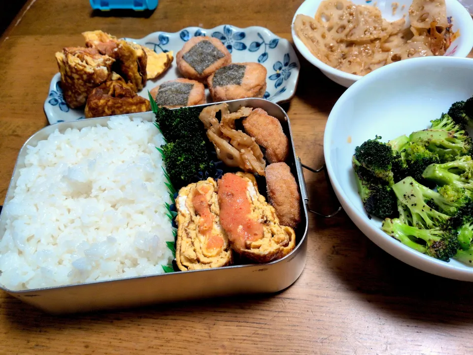 明太玉子焼とのりっこチキン弁当|さおりさん
