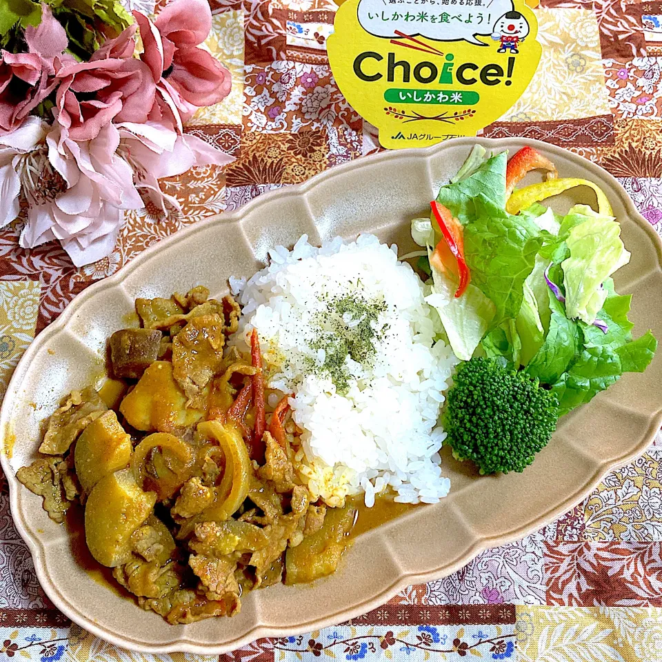 牛肉とナスのトマトカレー風🍂|ringonamaさん