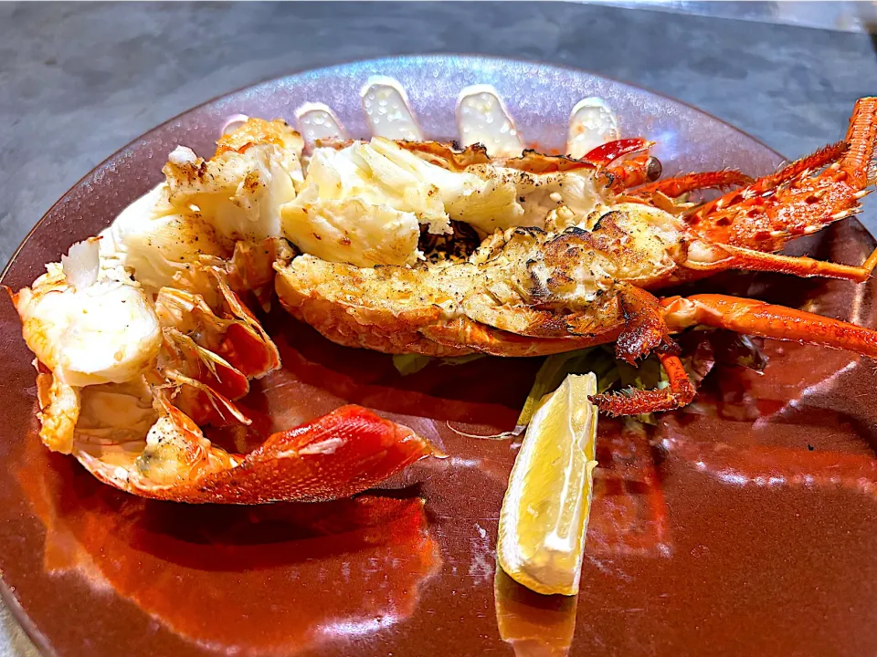 ⑤11月19日・［鉄板焼き🍖］・伊勢エビ🦞✨|山勝さん