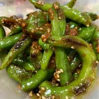 甘長唐辛子の辛味噌和え|かなしゅうさん