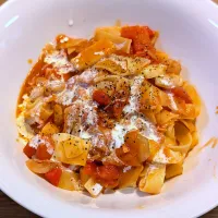 シーフードのトマトクリームパスタ| Dorothy memorable dishesさん