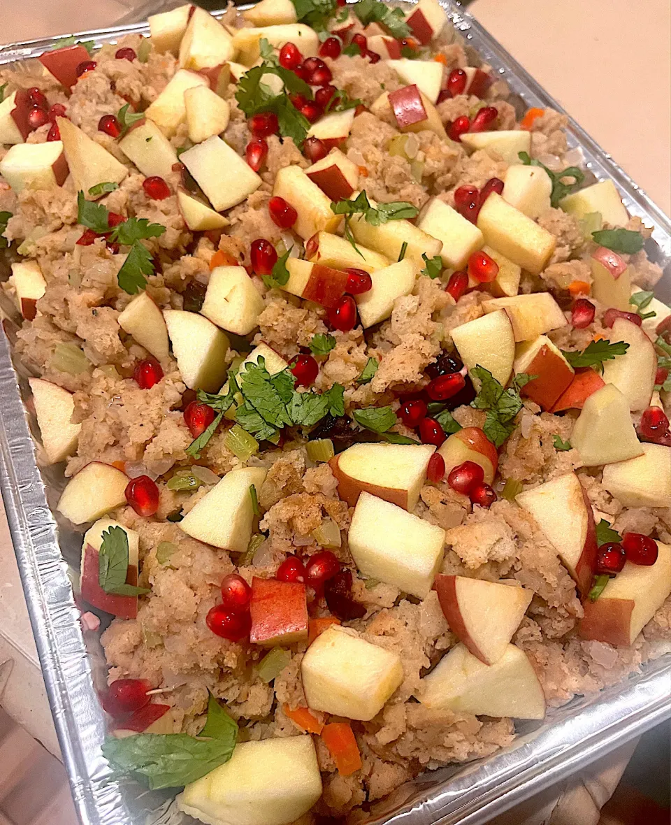 Apple & Pomegranate herb stuffings|🌺IAnneさん