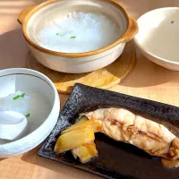 粥&黒カレイの煮付け|G0MAさん