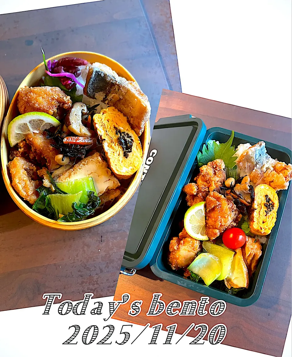 女子高生のお弁当と中学生男子弁当|funakeiさん