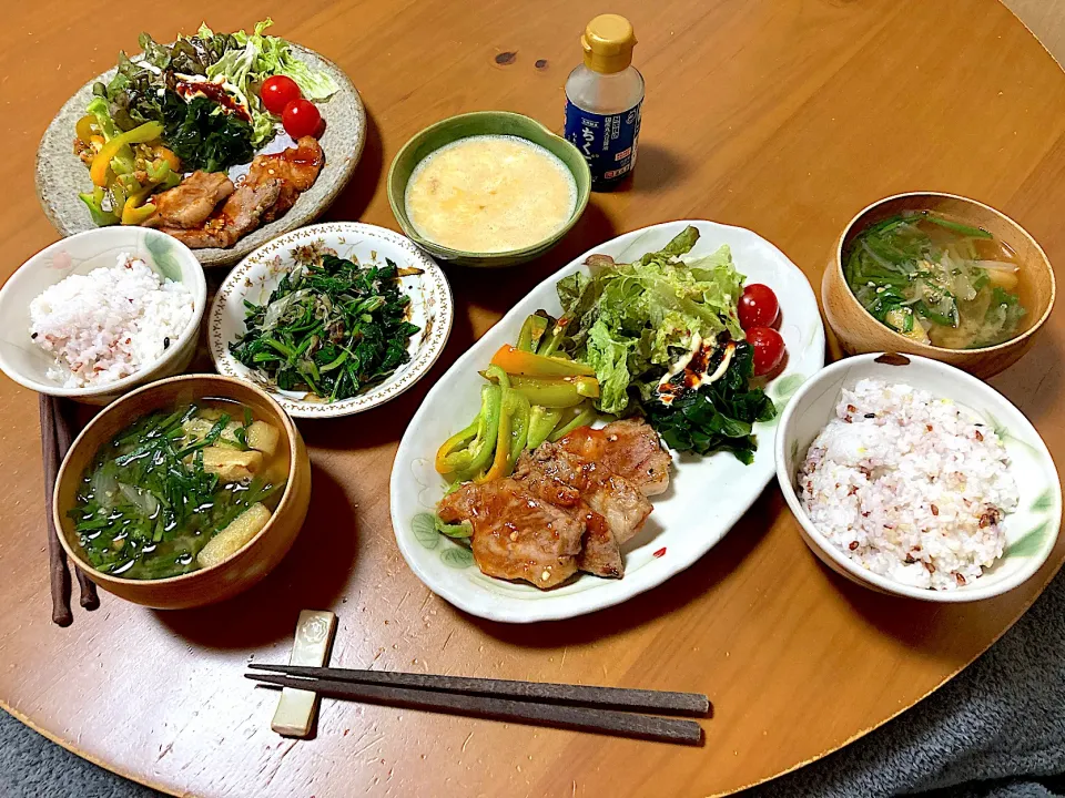 ジンジャーポークチャップ定食❀.(*´◡`*)❀.|さくたえさん