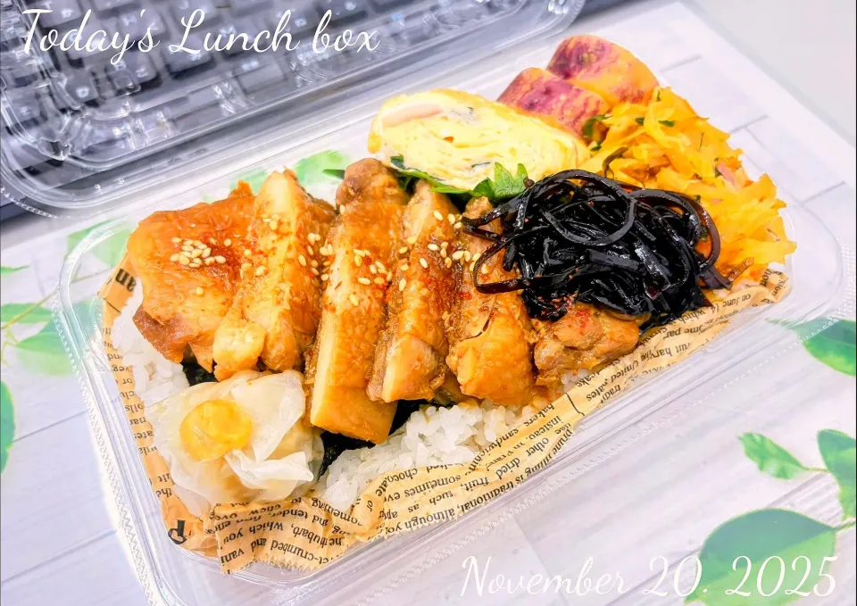 🍱🐓鶏もも肉の照り焼き弁当🐣🍱|TakeBooさん