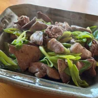 鶏レバーとハツのネギ塩|かすべえ!さん