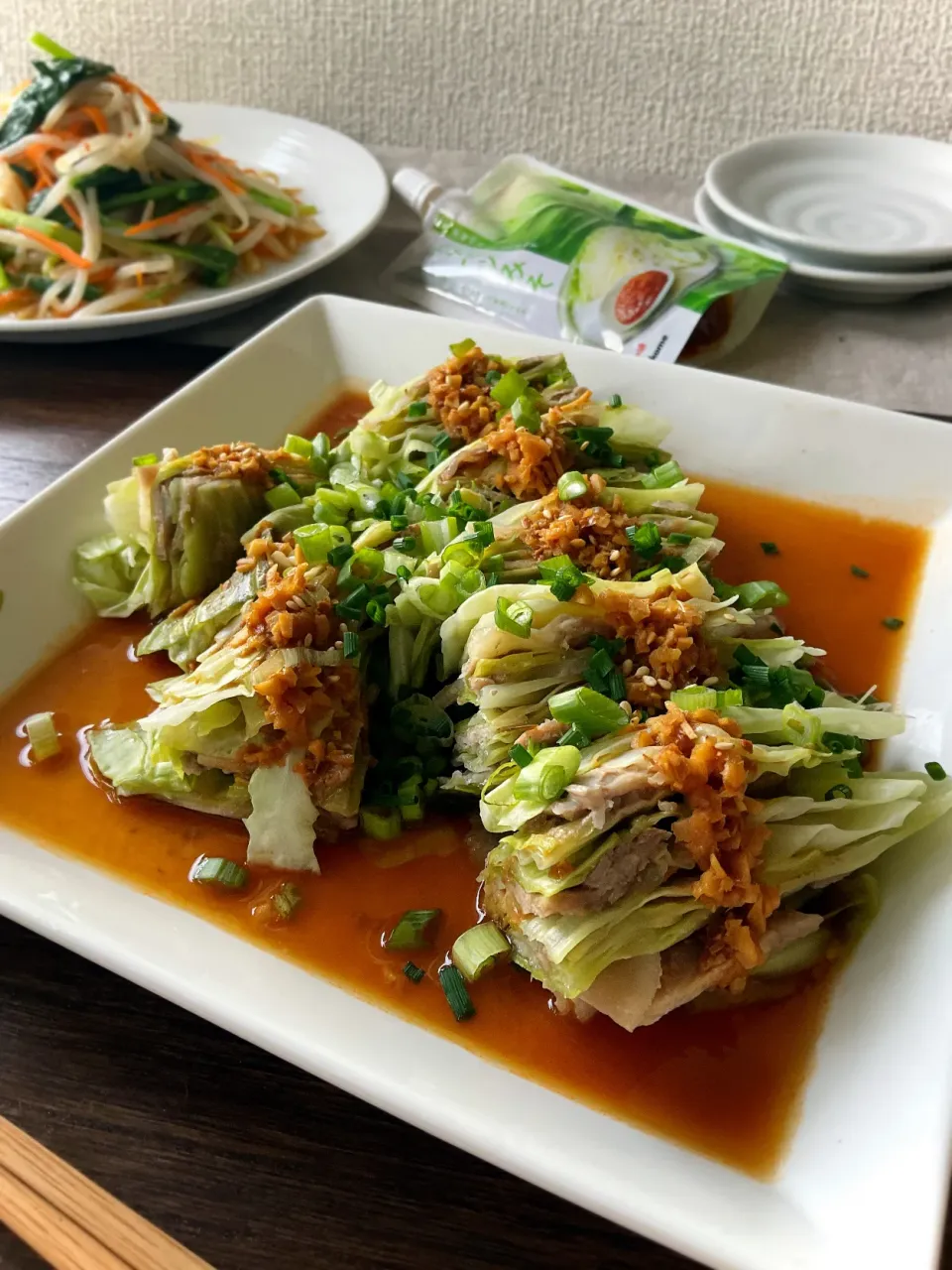 豚肉＆キャベツの重ね蒸し〜キャベツ味噌だれ〜|スイーツポテトさん