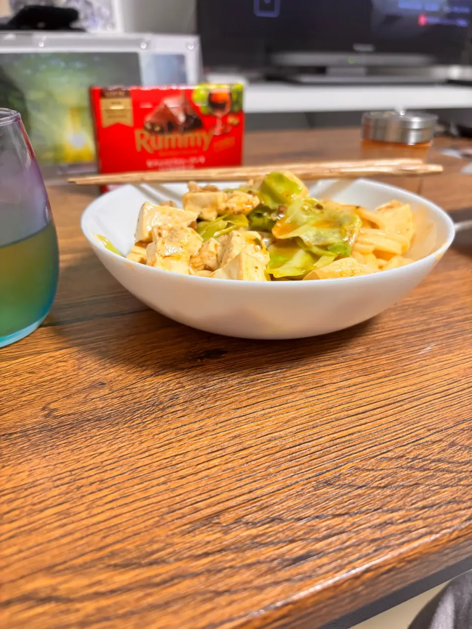 彼氏さんが作ってくれたごはん/マーボーうどん|𝓤𝓬𝓪さん