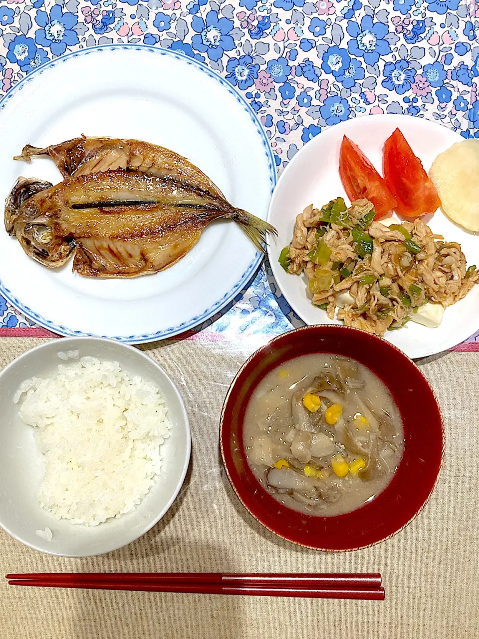 鯵の干物とササミのオイスターソースがけ湯豆腐|おしゃべり献立さん
