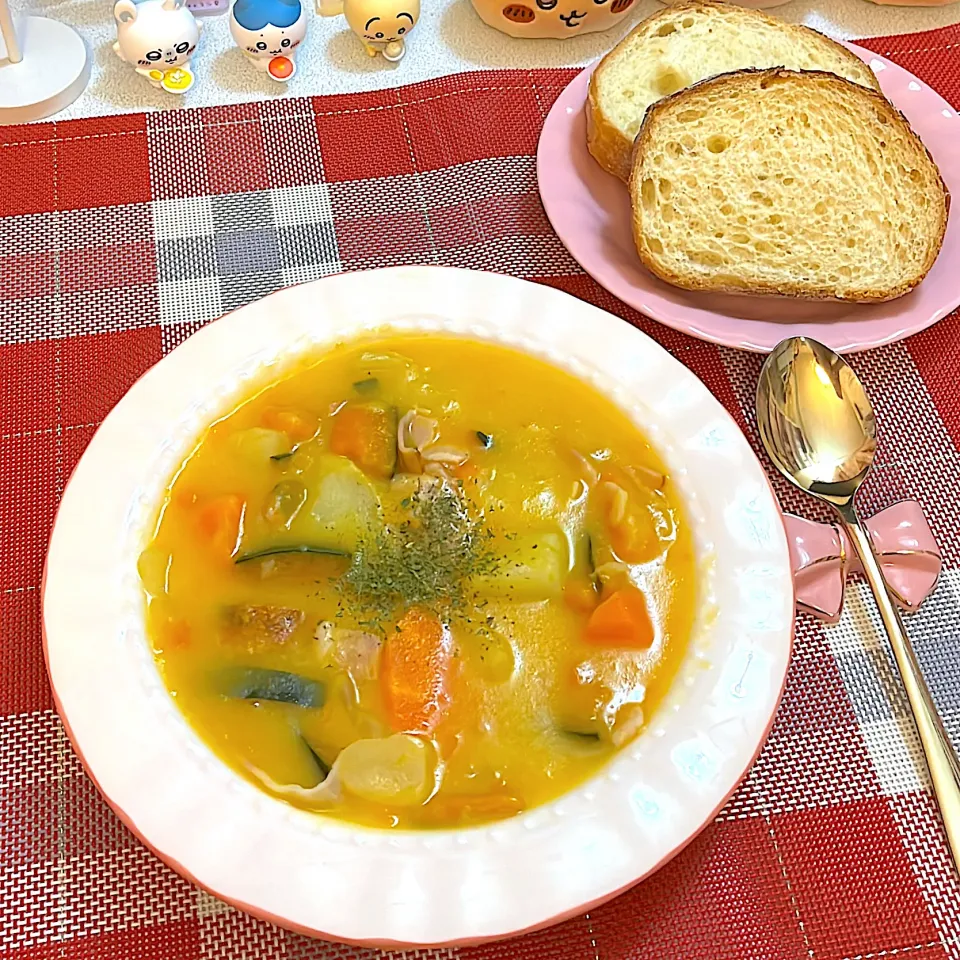 かぼちゃとチーズのシチュー|めいさん