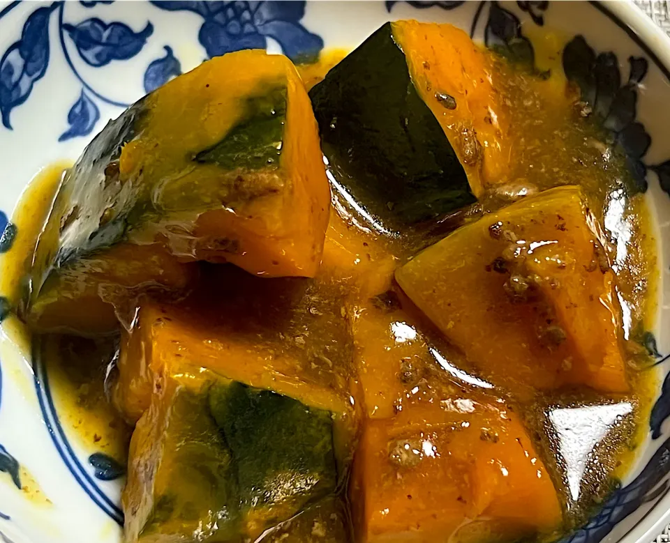 井村屋の「レンジで煮物」を使って「かぼちゃのそぼろ煮」|須佐浩幸さん