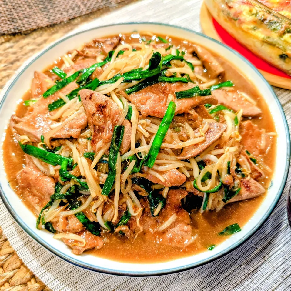 今日の夜ご飯🌠レバニラ炒め✨|yu-ruさん