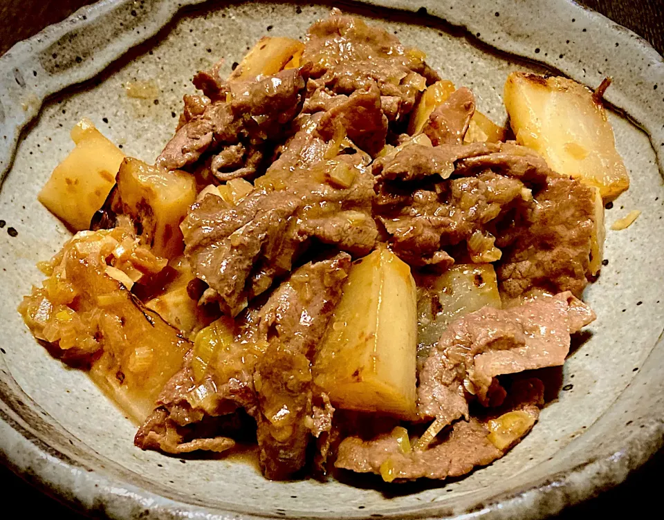 TVで観て食べたくて作った                                       「大根・牛肉の薬味炒め煮」|mottoさん