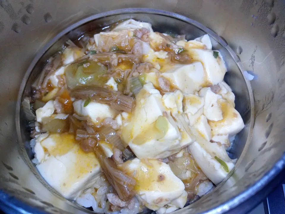 甘口麻婆豆腐丼|darkbaronさん