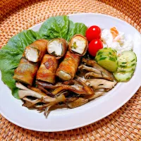 厚揚げの豚しそ巻き|みゅうれおさん