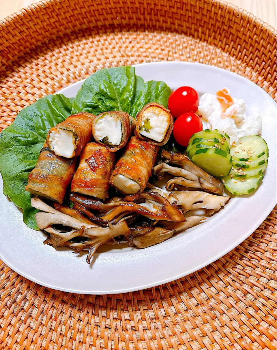 厚揚げの豚しそ巻き|みゅうれおさん