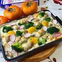 牡蠣とブロッコリーのグラタン 🥦