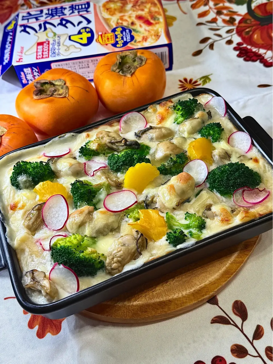 牡蠣とブロッコリーのグラタン 🥦|鬼百合さん