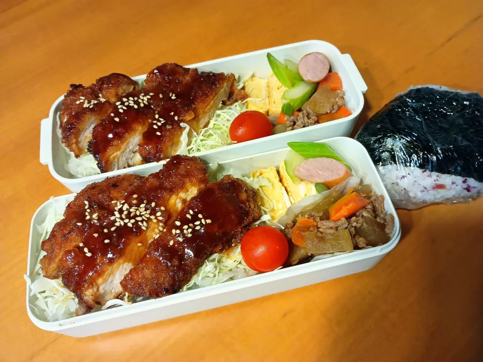 次男弁当&おにぎり|tamagomagomagoさん