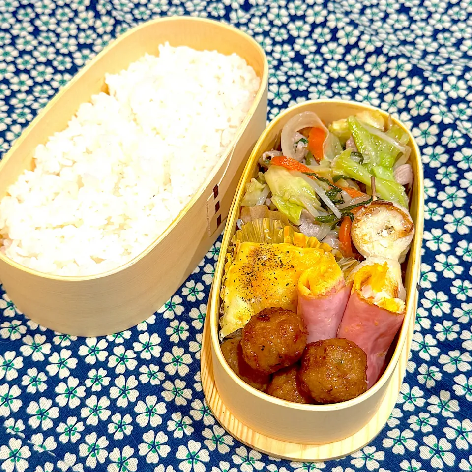 2025.11.21(金)⚾️肉野菜炒め弁当|ぽんちゃんさん