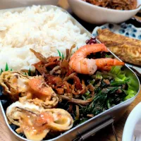 明太玉子と金平ごぼう弁当|さおりさん