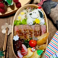 ステーキ弁当|Akiyoෆ¨̮⑅さん