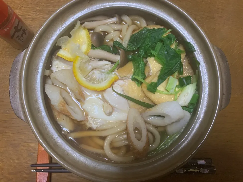 昼食　鍋焼きうどん|ATさん