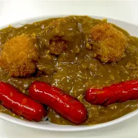 シューマイカレーにウインナー🍛